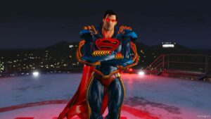 GTA 5 Player Mod: Superboy Prime Add-On Ped/Cloth Physics (Image #5)