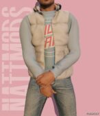 GTA 5 Player Mod: Hooded Puffer Vest for MP Male (Image #5)