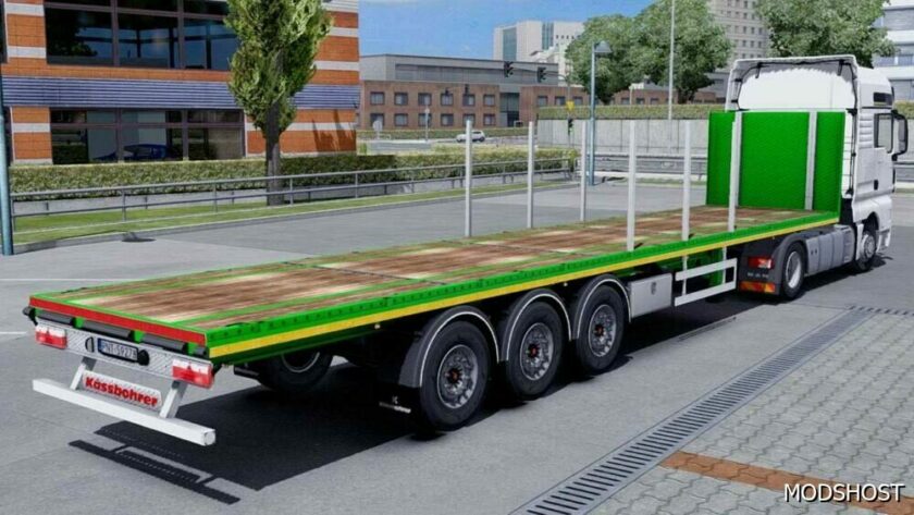 ETS2 Kassbohrer Mod: Flatbed Trailer 1.49 (Featured)