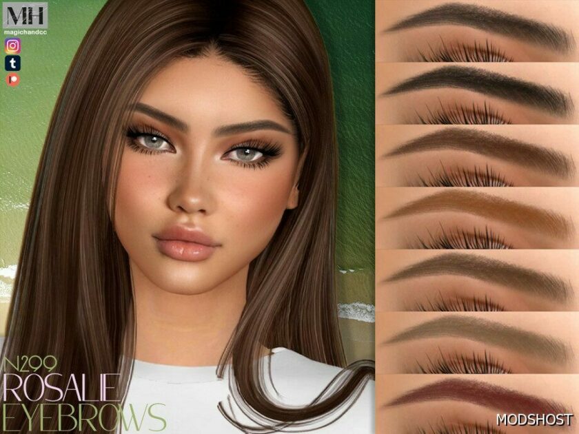 Sims 4 Eyebrows Hair Mod: Rosalie Eyebrows N299 (Featured)