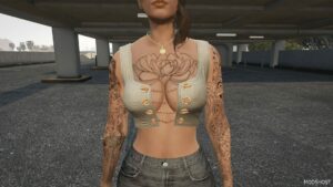 GTA 5 Player Mod: Tank TOP for MP Female (Featured)