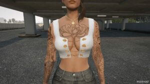 GTA 5 Player Mod: Tank TOP for MP Female (Image #2)