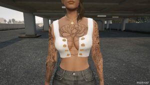 GTA 5 Player Mod: Tank TOP for MP Female (Image #3)