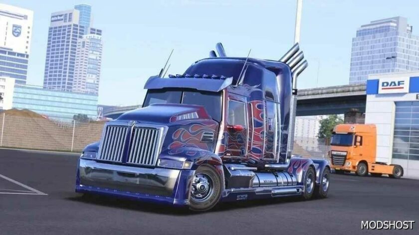 ATS Western Star Truck Mod: 5700 Optimus Prime Transformers V4.1 1.49 (Featured)