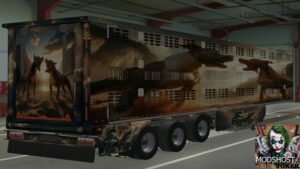 ETS2 Mod: DOG Trailer Skin 01 (BY Joker) 1.49 (Featured)