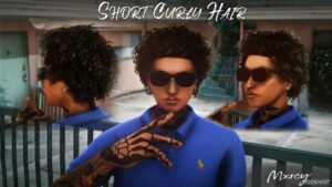 GTA 5 Player Mod: Short Curly Hair for MP Male (Featured)