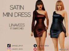 Sims 4 Everyday Clothes Mod: Paisley – Mini Dress (Image #2)