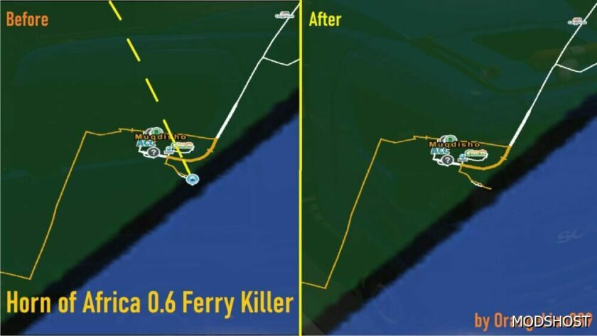 ETS2 Map Mod: Horn of Africa 0.6 Ferry Killer (Featured)