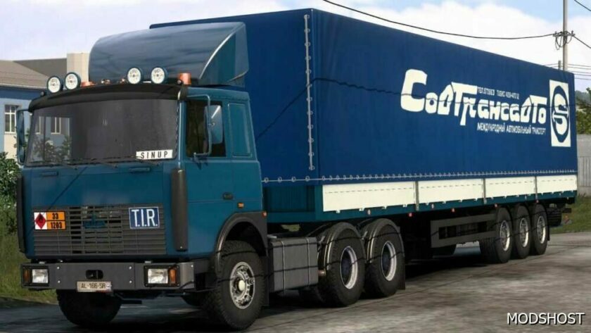 ETS2 MAZ Truck Mod: -6422 (1981) + MAZ Trailers 1.49 (Featured)