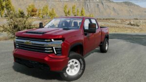 BeamNG Chevrolet Car Mod: 2020 Chevrolet Silverado 1500/2500HD/3500HD 0.31 (Featured)