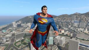 GTA 5 Player Mod: Superman Suicide Squad: Kill The Justice League Add-On Ped/Cloth Physics (Featured)