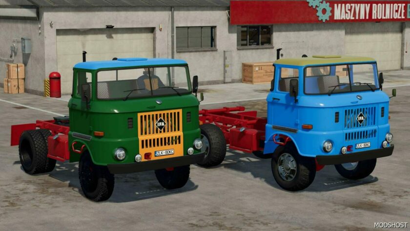 FS22 Mod: IFA W50 Trucks + Modules Pack (Featured)