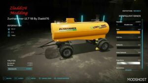 FS22 Zunhammer Trailer Mod: ULT 18 (Image #2)