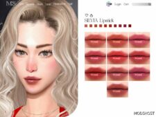 Sims 4 Female Makeup Mod: Silvia Lipstick (Featured)