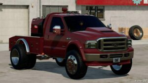 FS22 Ford Car Mod: 2006 Ford F550 Flatbed (Featured)