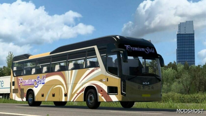 ETS2 Kia Bus Mod: Granbird Silkroad S Premium 2022 1.49 (Featured)