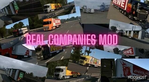 ETS2 Realistic Mod: Real Companies Mod 1.49 (Featured)