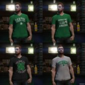 GTA 5 Player Mod: ST. Patrick T-Shirts (Image #3)