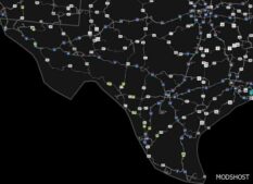 ATS Map Mod: Texas Frontage Roads Project + Tfrp Border Addon V1.4 1.49 (Featured)