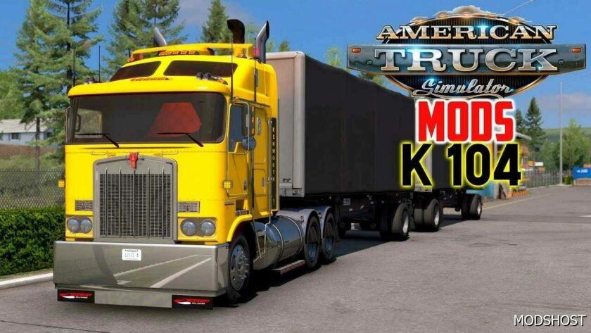 ATS Kenworth Truck Mod: K104B V3.2 1.49 (Featured)