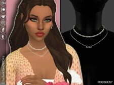 Sims 4 Female Accessory Mod: Vittoria Necklace (Featured)