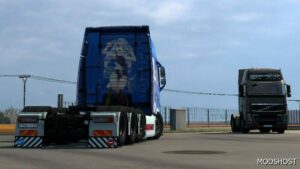 ETS2 Volvo Mod: Gawr Gura Skin for Pendragon Volvo FH12/16 1.49 (Image #2)