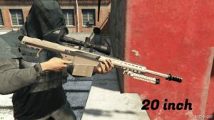 GTA 5 Weapon Mod: Barrett M107A1 Replace, 29 Inch, 20 Inch (Image #4)