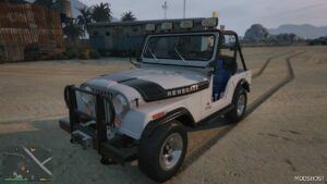 GTA 5 Jeep Vehicle Mod: CJ5 Renegade Levi’S Add-On | Vehfuncs V (Featured)