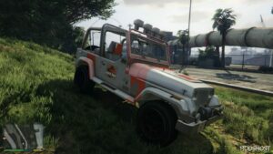 GTA 5 Jeep Vehicle Mod: Jurassic Jeep Add-On V0.4 (Image #2)