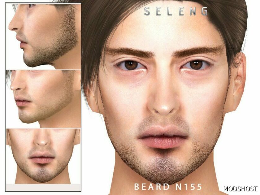 Sims 4 Male Hair Mod: Beard N155 (Featured)