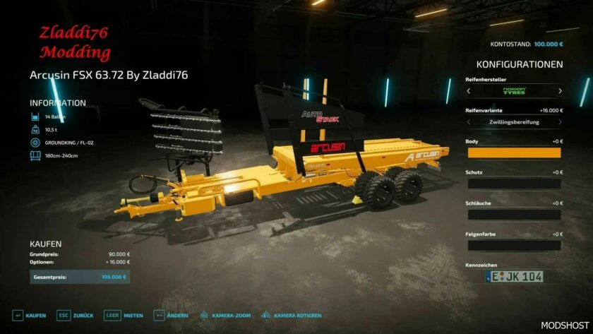 FS22 Implement Mod: Arcusin FSX 63 (Featured)