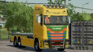 FS22 Scania Truck Mod: S520/730 V8 Flatbed (Featured)