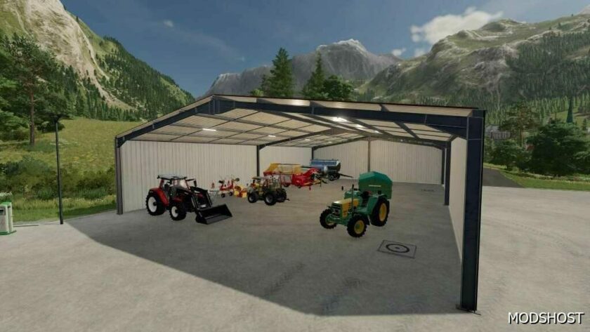 FS22 Placeable Mod: Easy Steel Sheds SET V1.0.1 (Featured)