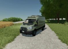 FS22 Ford Car Mod: Transit MK8 (Remake) (Featured)