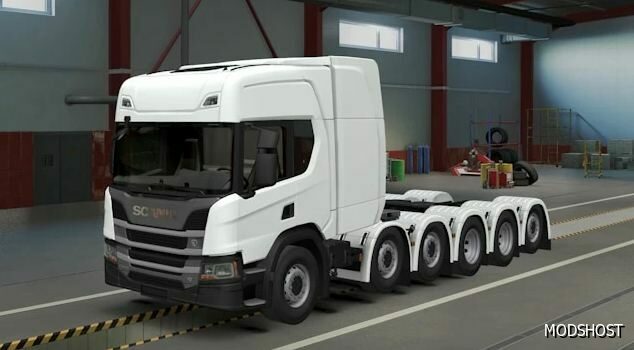 ETS2 Scania Part Mod: NG P Series Heavy Transport 1.49 (Featured)