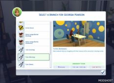 Sims 4 Career Mod: Part-Time University Jobs (Image #2)