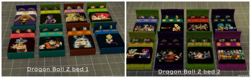 Sims 4 Object Mod: Dragon Ball Z bed (Featured)