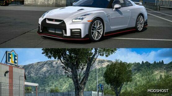 ETS2 Nissan Car Mod: 2017 Nissan GTR R35 1.49 (Featured)