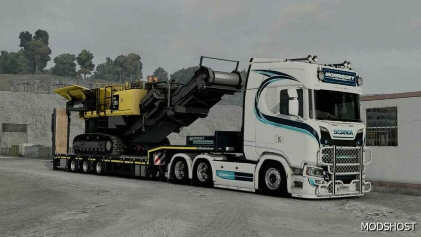 ETS2 Kassbohrer Trailer Mod: Lowloader 3 Axle V1.1.10 (Featured)