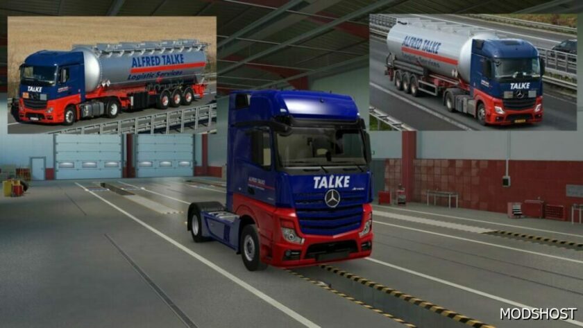 ETS2 Mercedes-Benz Mod: Alfred Talke Skin for Mercedes Benz NEW Actros 1.49 (Featured)