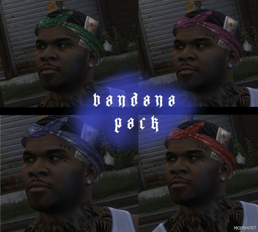 GTA 5 Player Mod: Head Bandana for Franklin V2.0 (Featured)