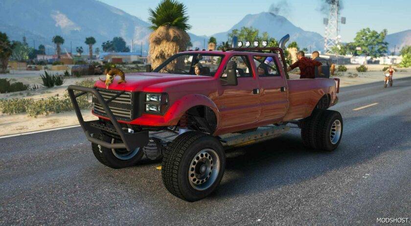 GTA 5 Vehicle Mod: Dually Diesel Sandking Add-On|Fivem (Featured)