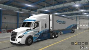 ATS Skin Mod: Bennett Truck Transport 1.49 (Image #6)