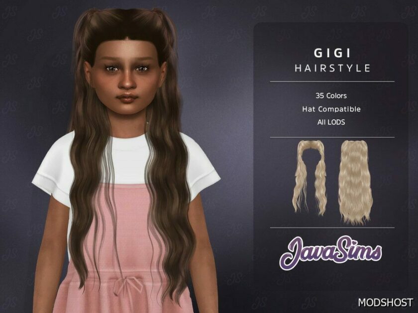 Sims 4 Kid Mod: Gigi Child Hairstyle (Featured)