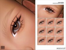 Sims 4 Female Makeup Mod: Inner Corner Highlighter 17 (Featured)