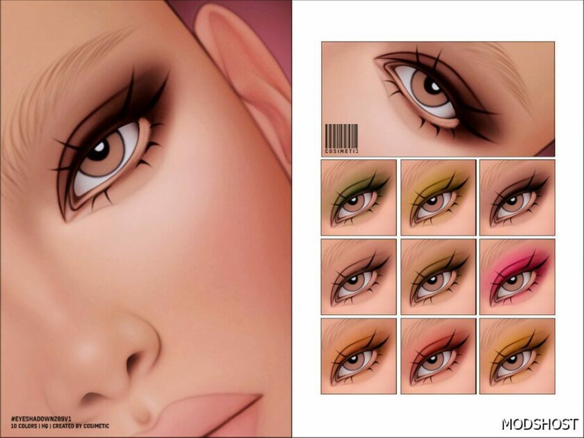 Sims 4 Eyeshadow Makeup Mod: Basic Matte Eyeshadow N289 V1 (Featured)