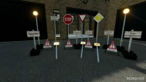 FS22 Mod: Construction Site Signs Pack V1.1 (Image #2)