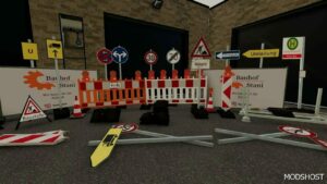 FS22 Mod: Construction Site Signs Pack V1.1 (Image #3)