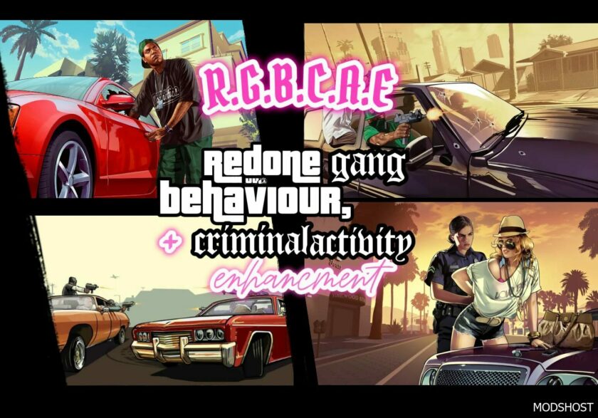 GTA 5 Mod: R.g.b.c.a.e – Redone Gang Behaviour, Criminal Activity Enhancement V1.1.1 (Featured)