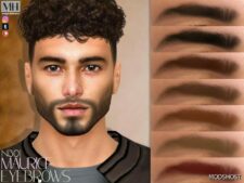 Sims 4 Male Hair Mod: Maurice Eyebrows N301 (Featured)